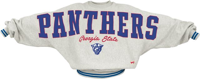 Georgia State University Panthers Women's Ribbed Fleece Crewneck Sweatshirt