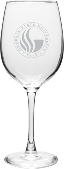 Georgia State University 16 oz. Wine Glass