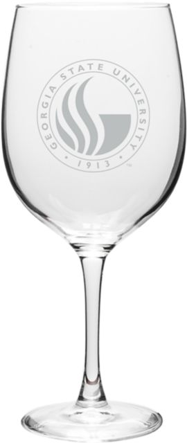 Georgia State University 19 oz. Wineglass