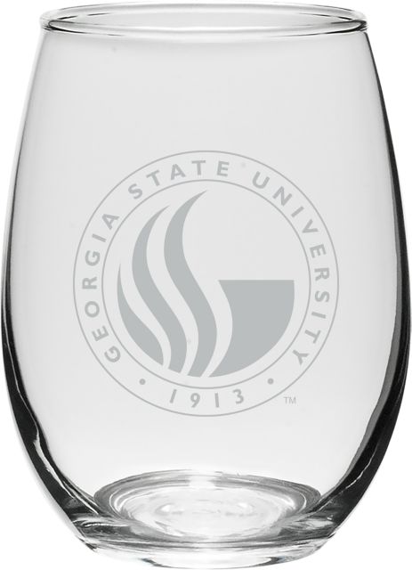 Georgia State University 21 oz. Wine Glass