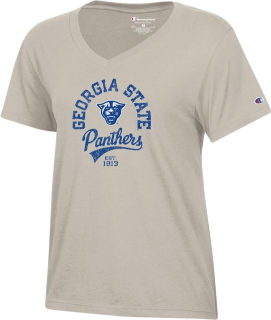 Georgia State University Panthers Women's V-Neck Short Sleeve T-Shirt