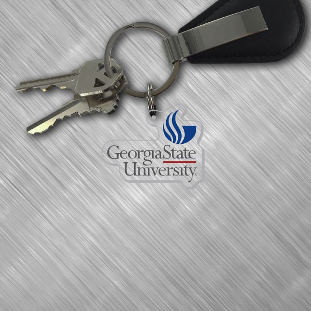 Georgia State University Acrylic Laser Cut Keychain