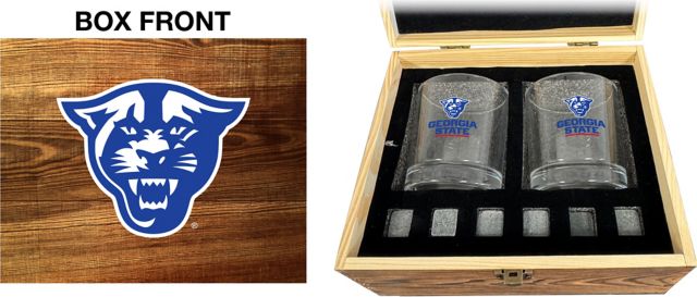 Georgia State University Panthers Rock Glass Box Set