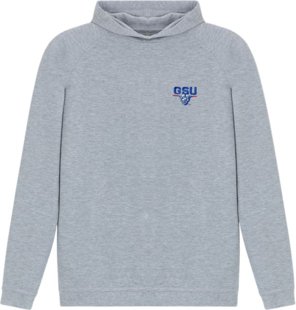 Georgia State University Waffle Hooded Long Sleeve T-Shirt