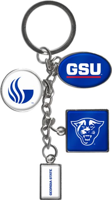 Georgia State University Dangle Keychain