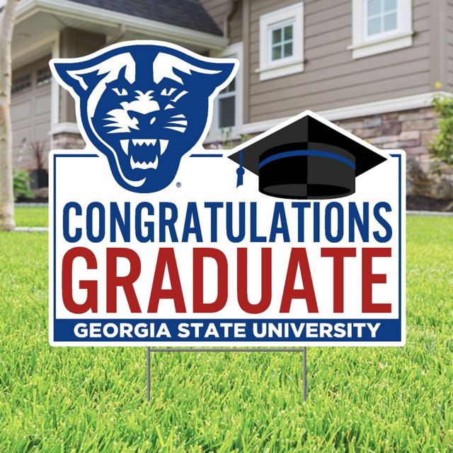 Georgia State University Grad Lawn Sign