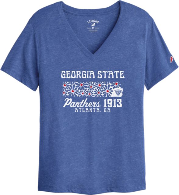 Georgia State University Panthers Women's V-Neck Short Sleeve T-Shirt