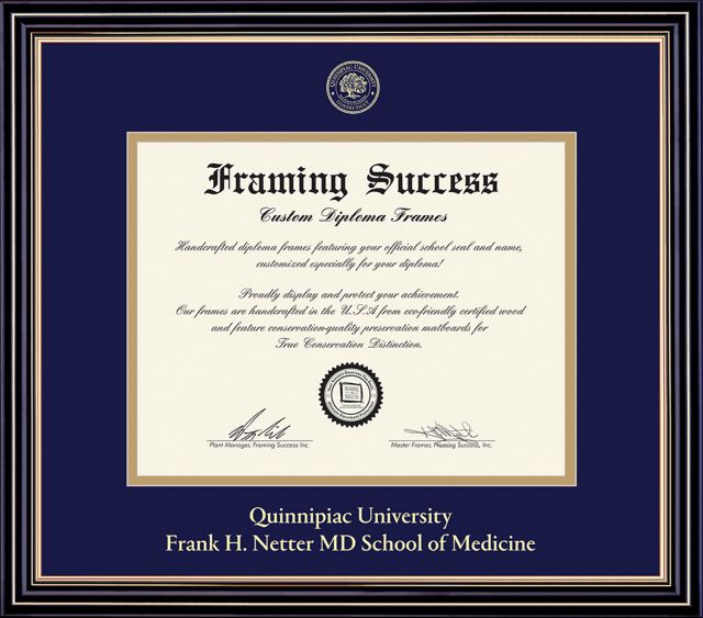 Quinnipiac University 11 in x 14 in. Prestige Diploma Frame