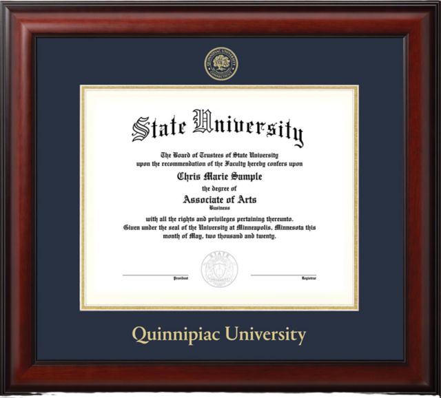 Quinnipiac University 11 in. x 14 in. Masters Diploma Frame