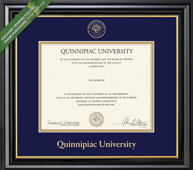 Quinnipiac University Coronado BA Diploma Frame -ONLINE ONLY