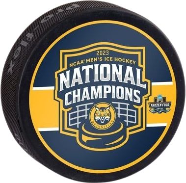 Men's ProSphere Gold Quinnipiac Bobcats 2023 NCAA Ice Hockey National Champions Jersey Size: 4XL