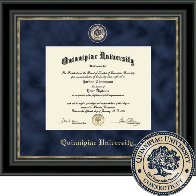 Quinnipiac College Regal Diploma Frame. Bachelors