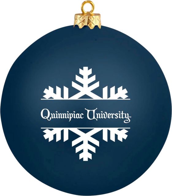 Quinnipiac University Shatterproof Round Ornament