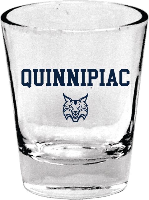 Quinnipiac University Bobcats 1.5 oz. Collector's Glass