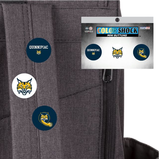 Quinnipiac University Bobcats Mini Button - 3 Pack