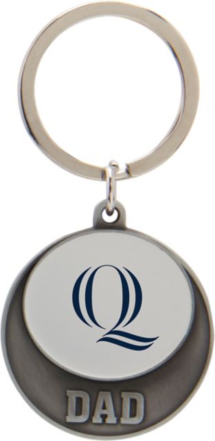 Quinnipiac University Dad Pewter Keychain