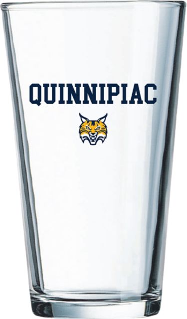 Quinnipiac University Bobcats 16 oz. Glass