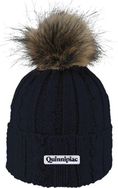 Quinnipiac University Women's Fur Pom Beanie