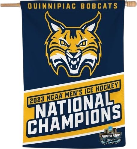 Men's ProSphere Navy Quinnipiac Bobcats 2023 NCAA Ice Hockey National Champions Jersey Size: 3XL