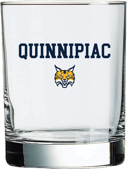 Quinnipiac University Bobcats 14 oz. Double Old Fashioned Glass