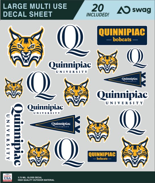 Quinnipiac University Large Sticker Sheet