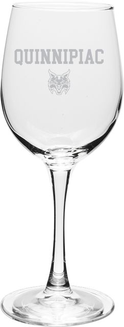 Quinnipiac University 12 oz Wineglass