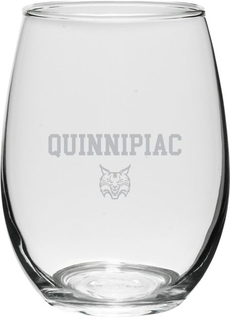 Quinnipiac University 21 Oz. Bobcats Wine Glass