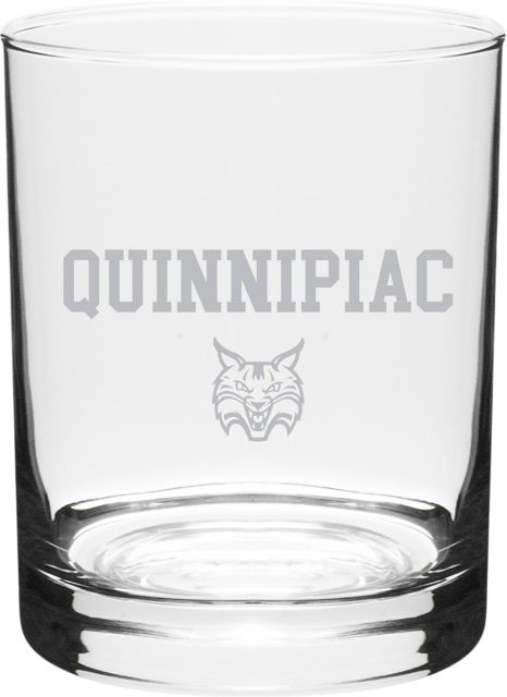 Quinnipiac University 14 Oz. Bobcats Glass