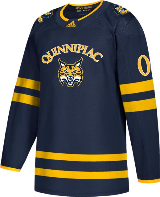 Quinnipiac University Bobcats Hockey Jersey | Adidas | Navy | Small