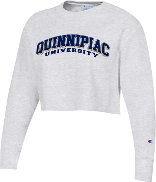 Quinnipiac University Women's Reverse Weave Cropped Crewneck Sweatshirt