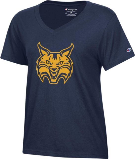 Quinnipiac University Women's Bobcats V-Neck Short Sleeve T-Shirt