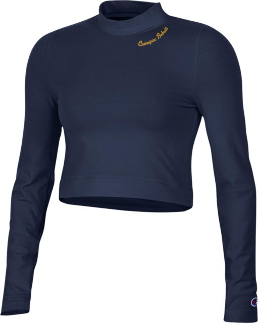 Quinnipiac University Women's Bobcats Cropped Long Sleeve T-Shirt