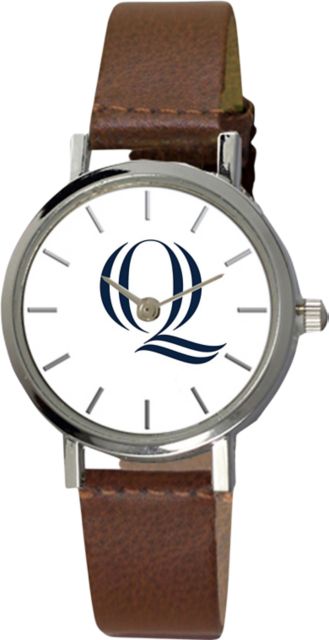 Quinnipiac University 28 mm Ladies Leather Watch
