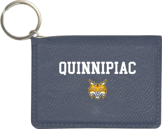 Quinnipiac University Bobcats Leather ID Holder