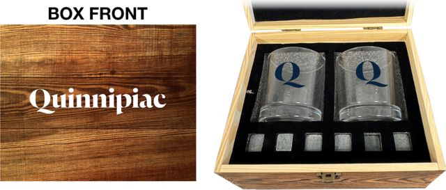 Quinnipiac University Rock Glass Box Set