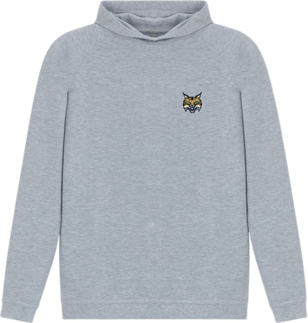Quinnipiac University Waffle Hooded Long Sleeve T-Shirt