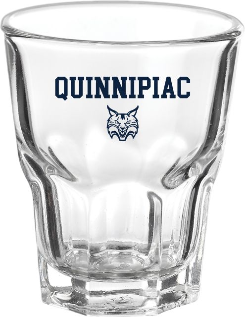 Quinnipiac University Bobcats 1.5 oz. Collectors Glass