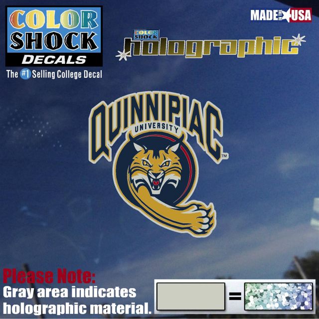 Quinnipiac University Bobcats Hologram Decal