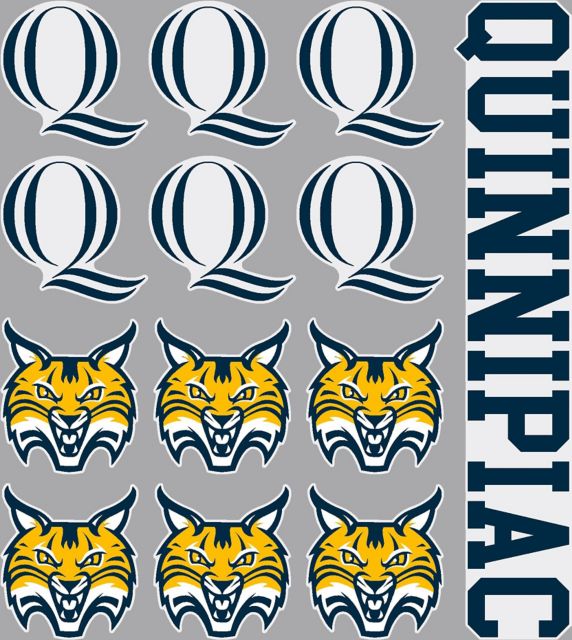 Quinnipiac University Bobcats Sticker Sheet