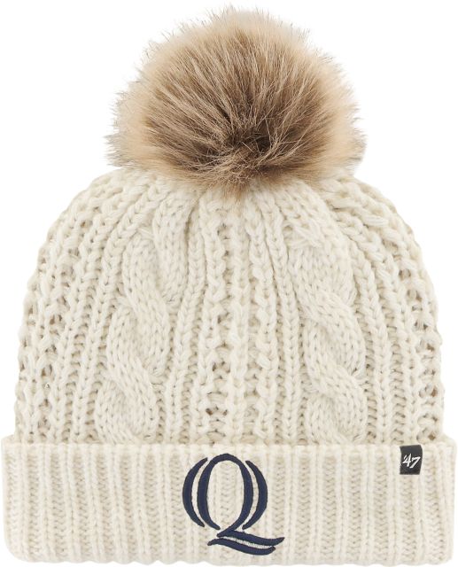 Quinnipiac University Women's Fur Pom Beanie
