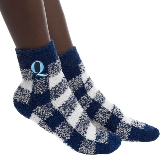 Quinnipiac University Buffalo Check Socks