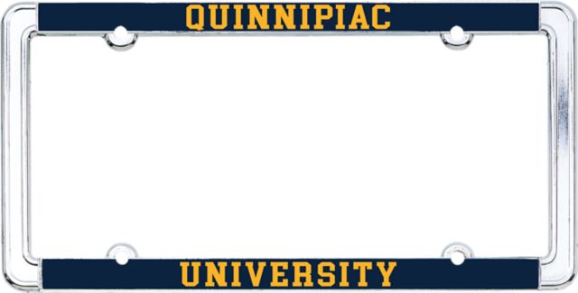 Quinnipiac University Thin Dome License Plate Frame