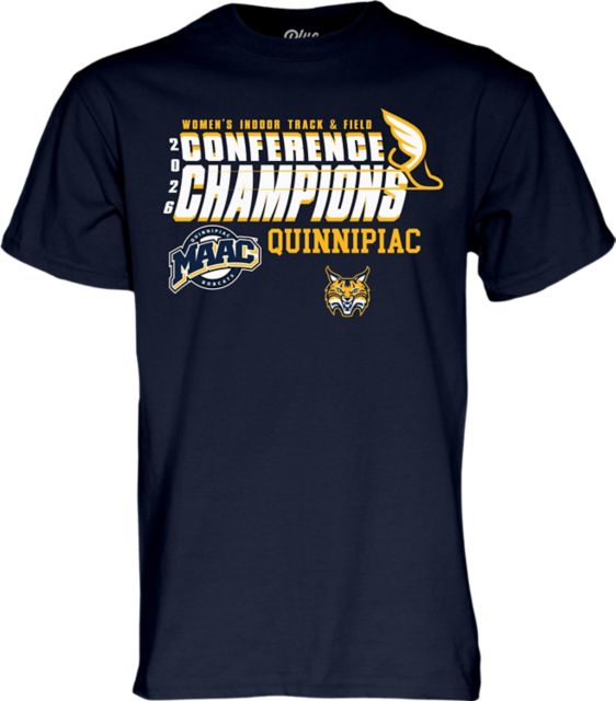 Quinnipiac University Women's Indoor Track & Field 2026 MAAC Champions Short Sleeve T-Shirt
