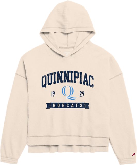 Quinnipiac University Bobcats Women's Waffle Hooded Sweatshirt