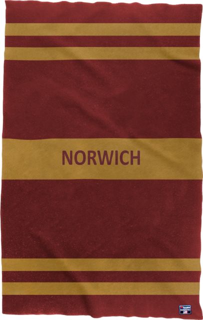 Norwich University 42x65 Wool Blanket