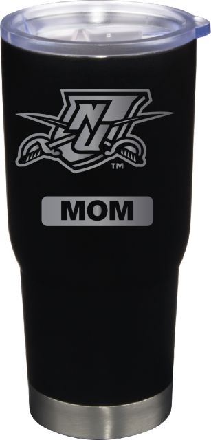 22 oz Matte Black Stainless Steel Tumbler Mom