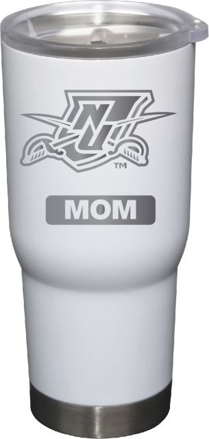 22 oz White Stainless Steel Tumbler Mom