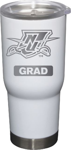 22 oz White Stainless Steel Tumbler Grad
