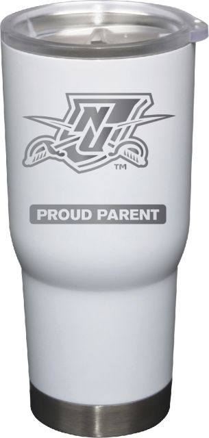 22 oz White Stainless Steel Tumbler Proud Parent