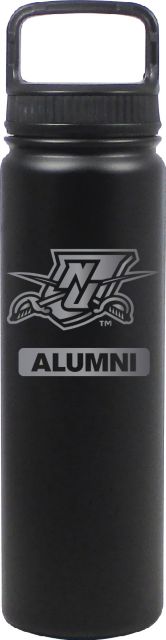 24 oz Matte Black Stainless Steel Water Bottle Alumni